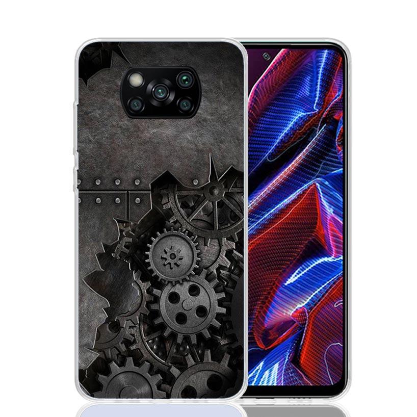 Стимпанк Механический Чехол-Шестеренка для Телефона Xiaomi Redmi Note 10 9 9S 8 8T 7 5 Pro Mi 12T 11T 10T 9T 12 11 Lite A3 A2 Тренд F