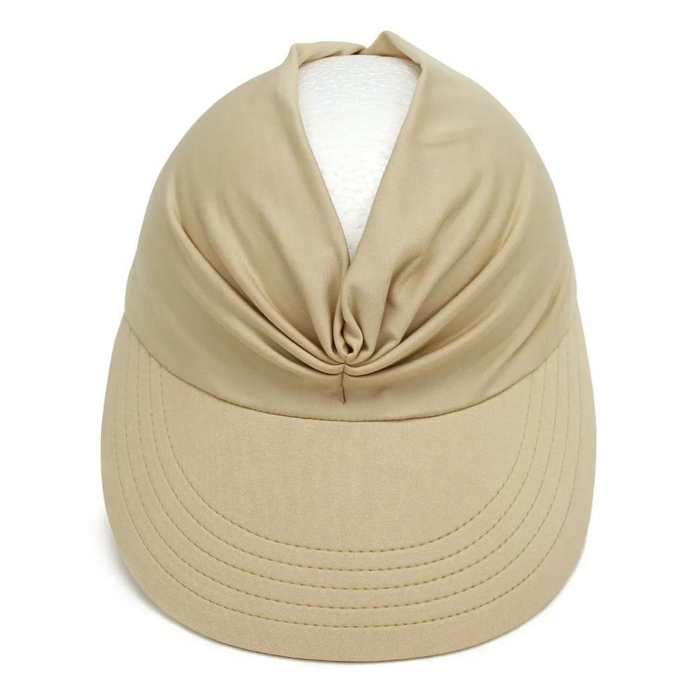 Flexible Sun-Protection Cap Wide Brim Sunscreen Hat Solid Color Outdoor Sports Hat Outdoor Sport