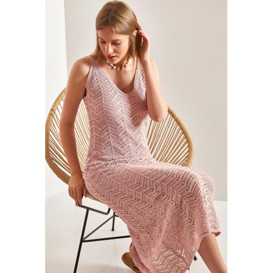 Women's Strap Openwork Summer Knitwear Dress