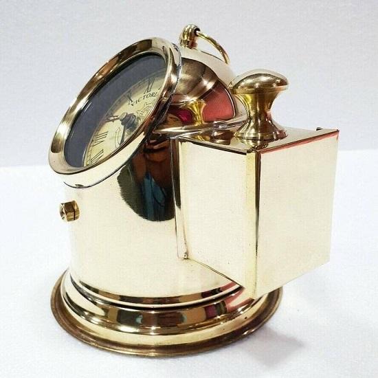 Морские настольные часы, настольные часы ручной работы в винтажном стиле, многофункциональные