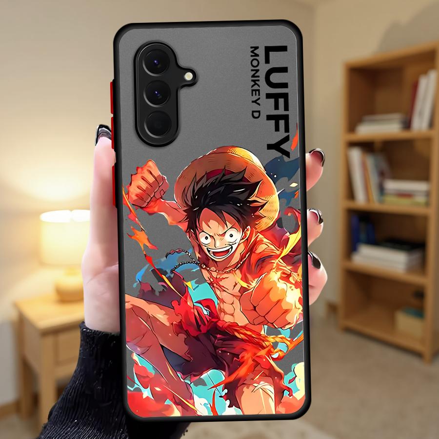 Чехол для телефона с аниме Луффи One Piece для Samsung Galaxy A14 A23 A52S A72 A73 A33 A35 A17 A52 A56 A55 A53 A34 A36 A16 A15 A54