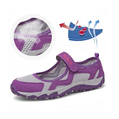 Мода 2024 года. Новые сетчатые дышащие повседневные туфли. Женские удобные легкие прогулочные туфли. Туфли без застежек на плоской подошве для мам. Кроссовки с нескользящей сеткой.