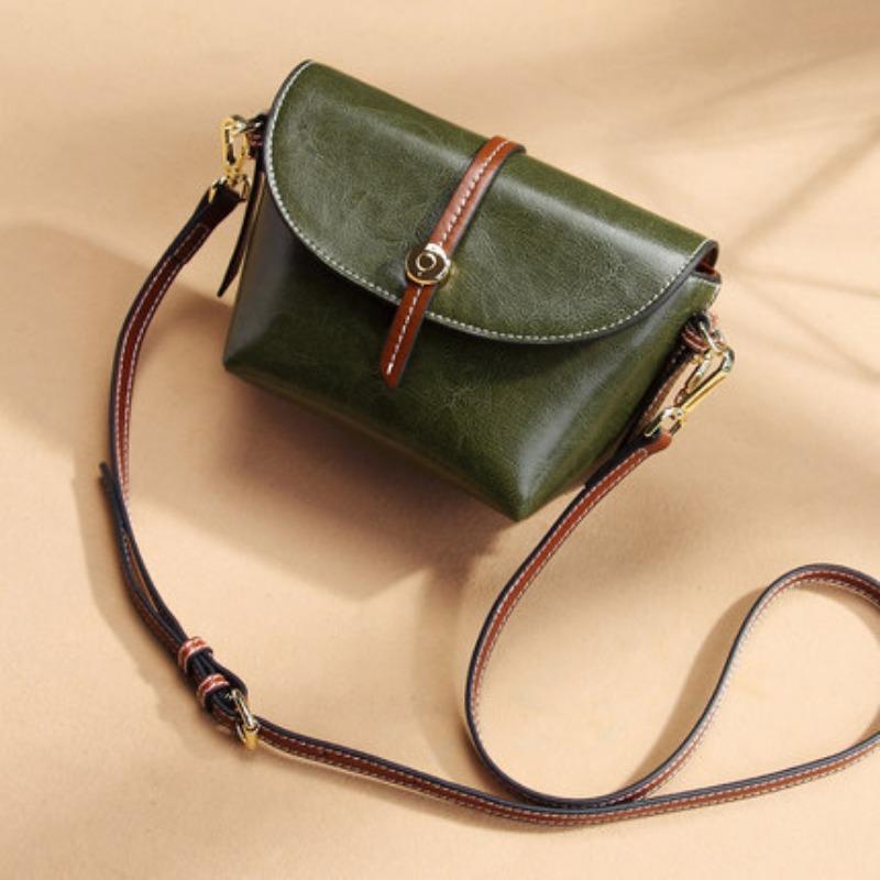 Женская сумка из натуральной кожи, женская винтажная сумка через плечо, женская сумка Crossspan Small Bag