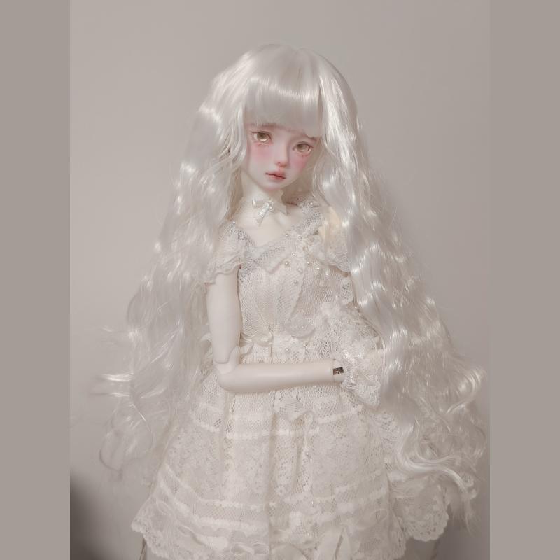 Парик для кук 1/3 1/4 1/6 для кукол BJD 60/45/30 см, длинные кудрявые волосы с челкой, игрушки для девочек, игра в переодевание, кукольные аксессуары для дома, кукла в комплект не входит