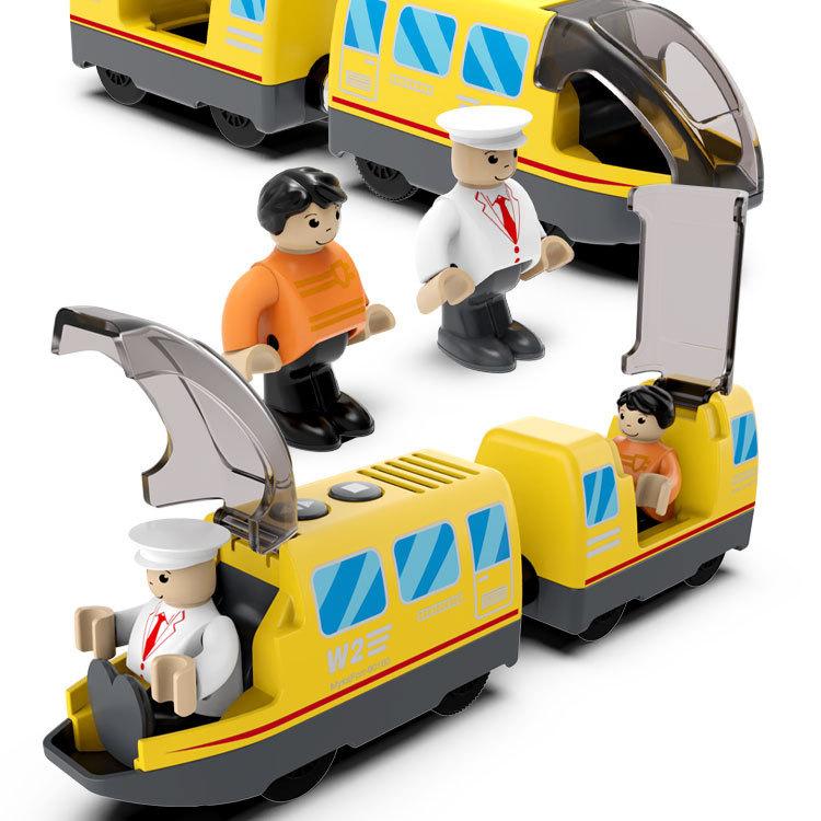 Электрическая игрушечная машинка Детская головоломка для обучения сборке поезда Практические навыки Рельсовая машинка