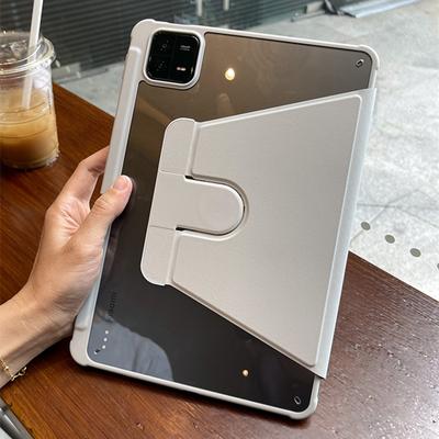 Вращающийся кожаный чехол для планшета Xiaomi Redmi Pad SE 10,6 MI Pad 5 Pro 12,4 Xiaomi Pad 6 Max 6 Pro 11 дюймов 2023, прозрачная задняя защитная крышка