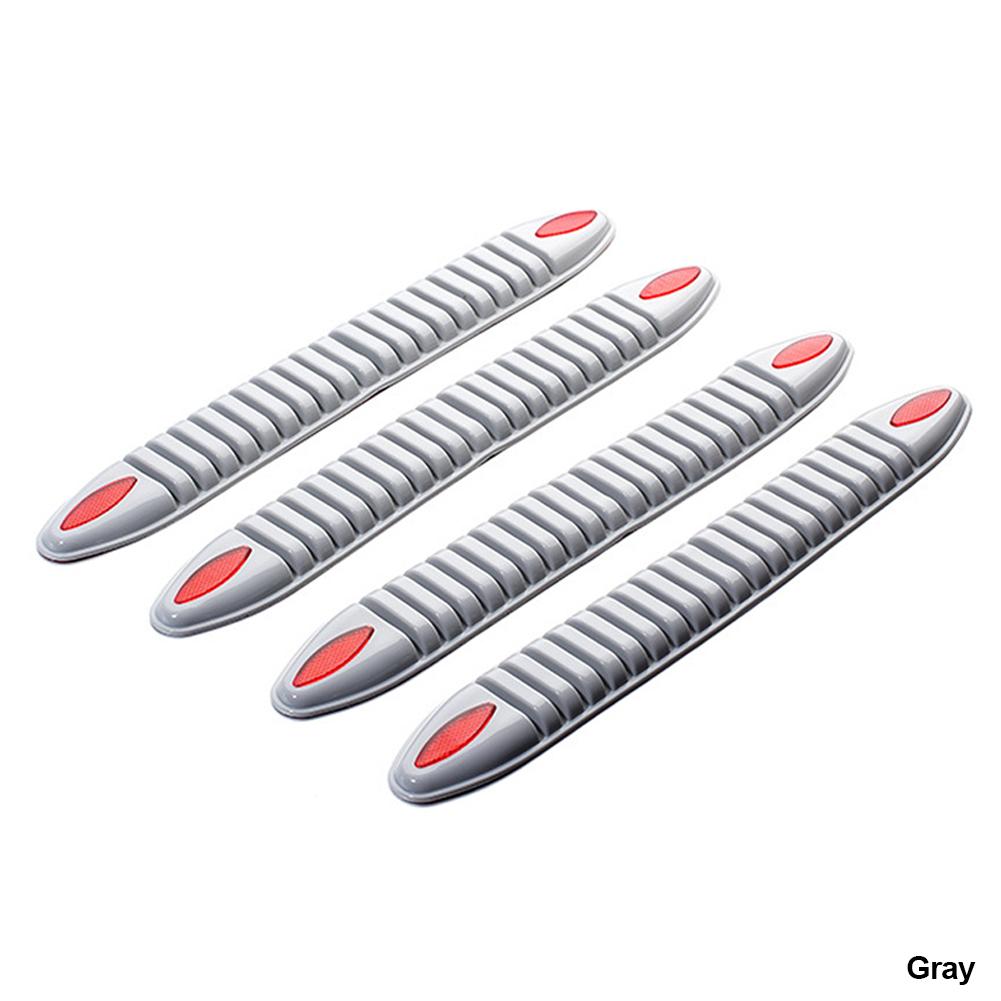 4 шт., 41,5 см, автомобильная защита, передний бампер, сплиттер для губ, силановая защита заднего бампера, защита от царапин, резиновая белая наклейка