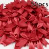 50pcs/bag Ribbon Bows Decoration Handwork DIY Party Decoration Swallowtail Bow Party Decor 85x85mm
