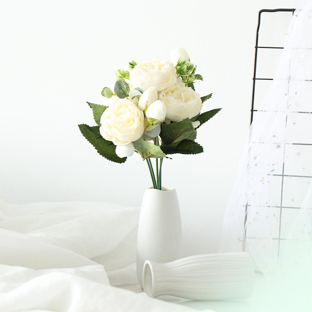 Festival Supplies Wedding Vintage Silk Peony Artificial Flowers Party Decoration Rose bouquet