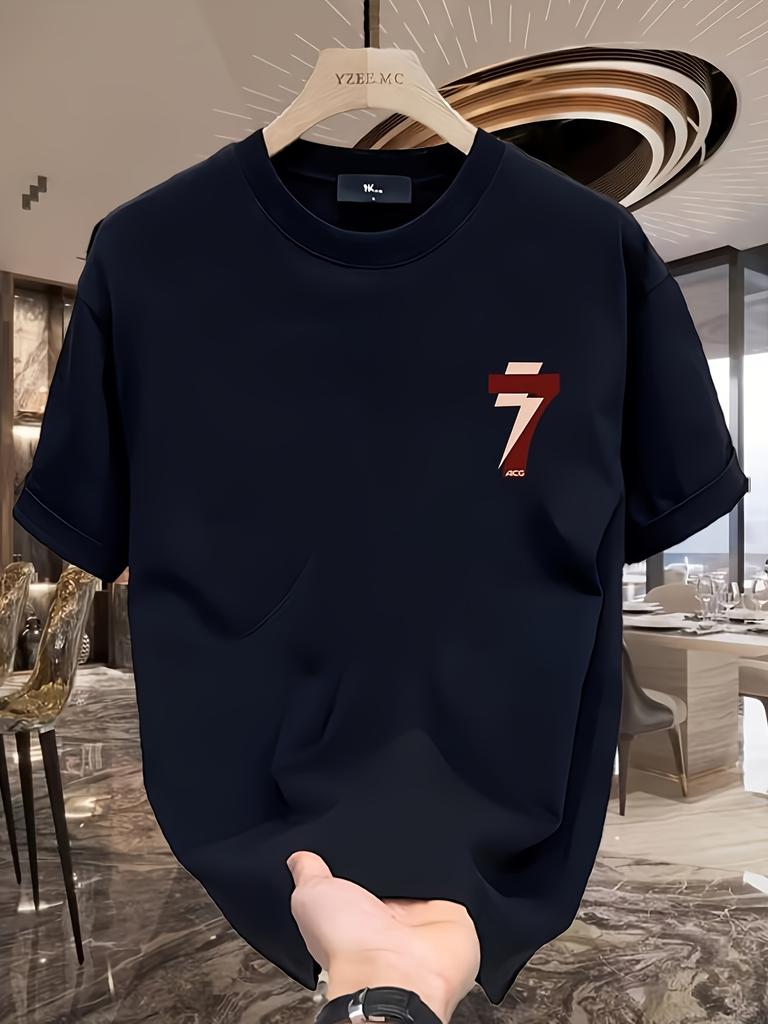 Мужская летняя модная повседневная спортивная футболка с коротким рукавом и круглым вырезом, свободного кроя оверсайз, с креативным принтом букв, 100% хлопок