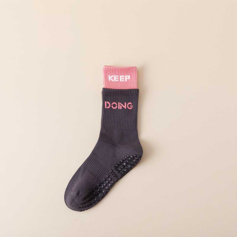 Женские носки для йоги, нескользящие носки для бега, женские компрессионные носки для спортзала, спортивные хлопковые милые забавные носки с напуском, новинка