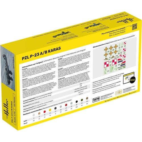 Platz Heller 1/72 WWII PZL P-23 A/B KARAS Пластиковая сборная модель HE80247 (Самолет)