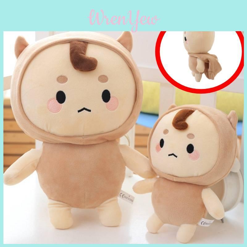 Cozy Buckwheat Boy Plush Doll Ultra Soft And Huggable Stuffed Animal For Youth