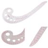 Tailor Grading Plastic Metric French Curve Ruler Sewing Tool Measure Ruler Spline Design