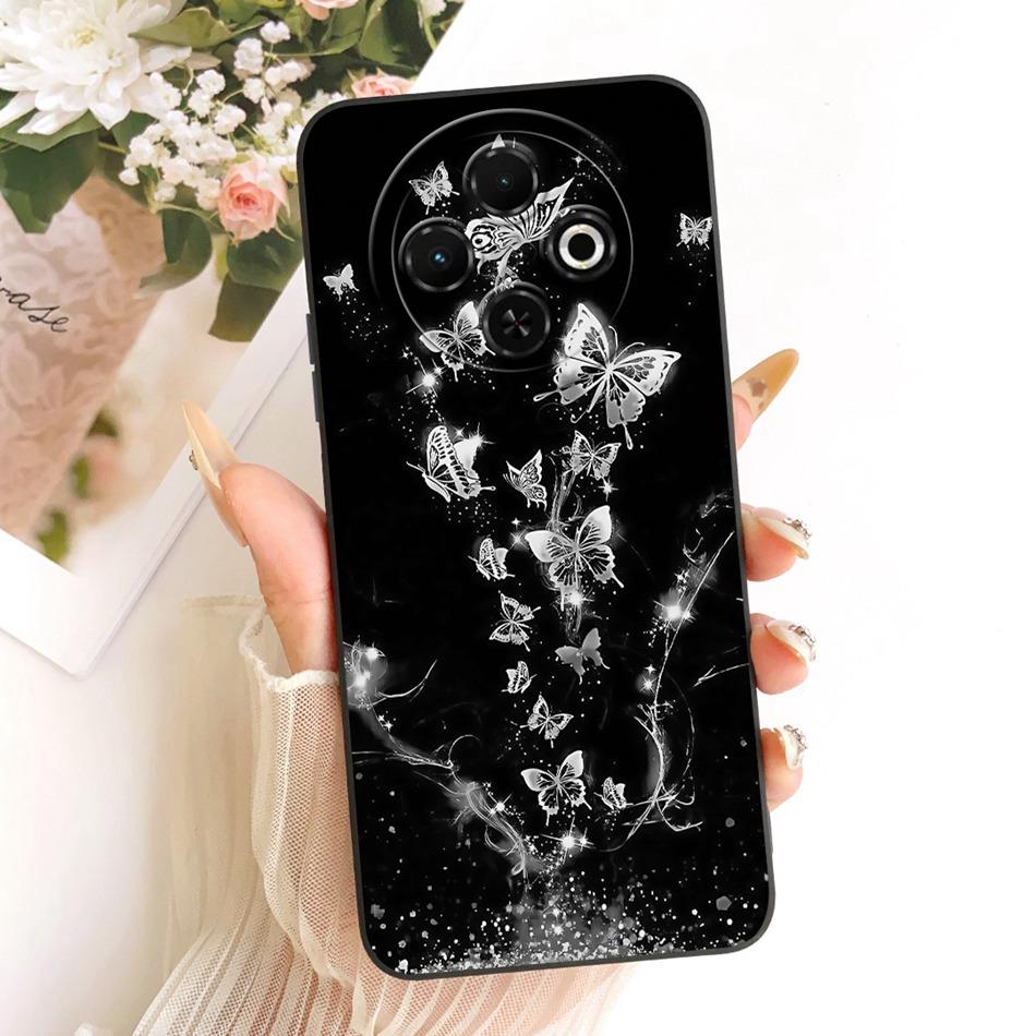 For Tecno Spark 30C 30 4G 30Pro Cute Cat Flower Butterfly Cartoon Phone Case For Spark30 Pro 30C Shockproof Soft Silicone Cases