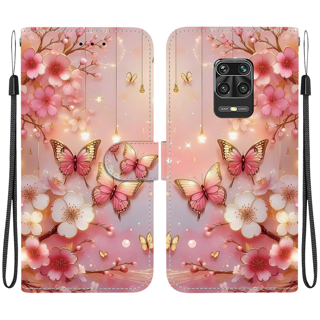 Чехол-книжка из искусственной кожи ручной работы для Xiaomi Redmi Note 10 Lite, противоскользящая противоударная крышка с ремешком на запястье и дизайном в виде сердца/розы/кошки