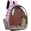 Pet Space Capsule Backpack: Large Capacity, Breathable Cat & Small Dog Carrier with Front Chest and Double Shoulder Straps.