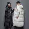 Пальто с капюшоном Женское зимнее теплое утолщенное длинное пуховое пальто Зимняя женская пуховая куртка для пар Мужская и женская парка Стеганое изделие