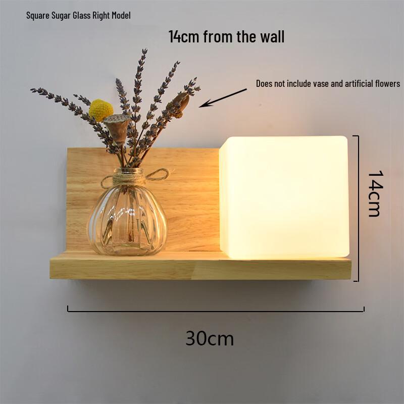 Nordic Round Glass Bedroom Wall Sconce
