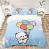 Balloons Cute Bear Print 3Pcs Bedding Setduvet Cover With 2 Bedropillowcase Home Birthday Gift