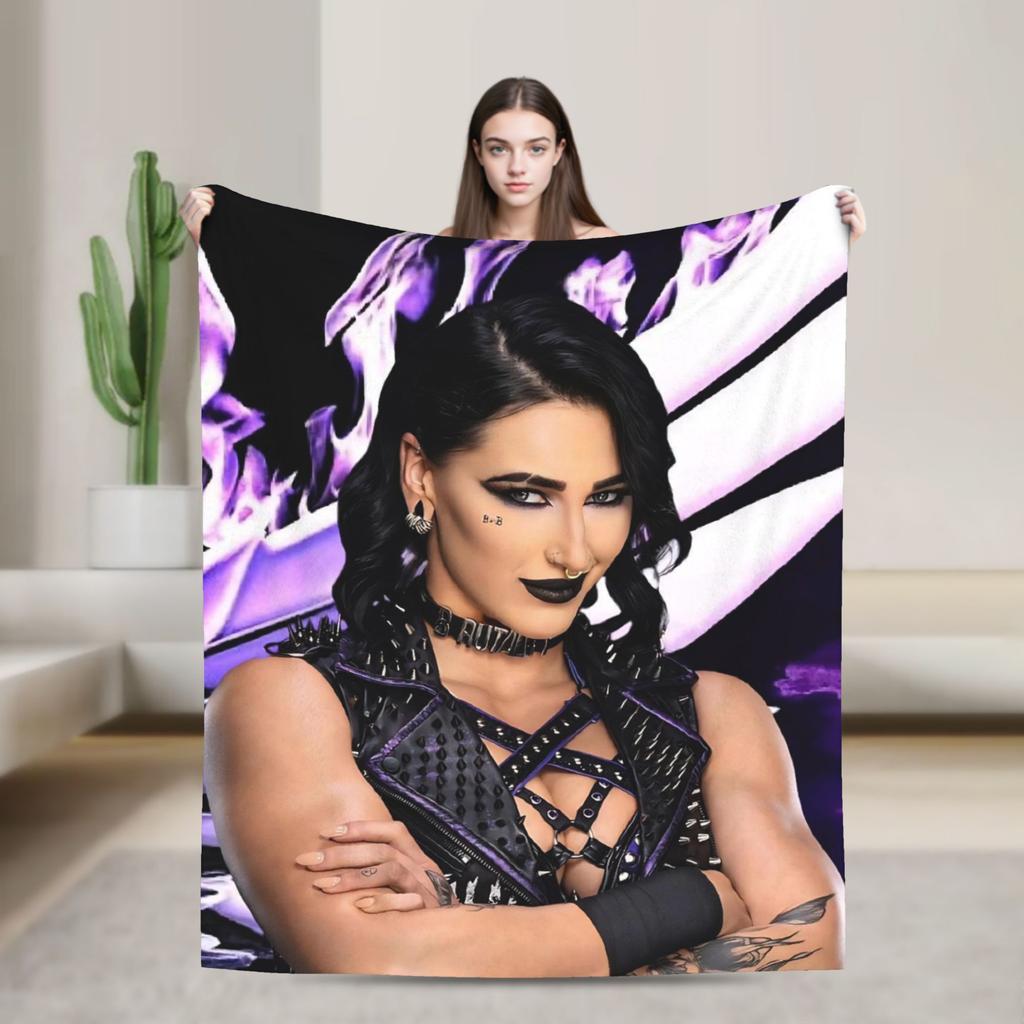 Rhea Ripley  Blanket Quality Warm Soft  Throw Blanket Winter Travel Office Home Decor Pattern Bedspread