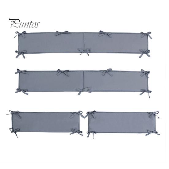 4Pcs/Set Crib Rail Covers Protect Your Baby's Crib Prevent Collisions Solid Color Heightened Crib Rail Covers