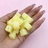 Making 20Pcs Material Creative Square Acrylic Fashion for Bracelets Earrings DIY Jewely Accessories Loose Beads Jelly Color About 13mm