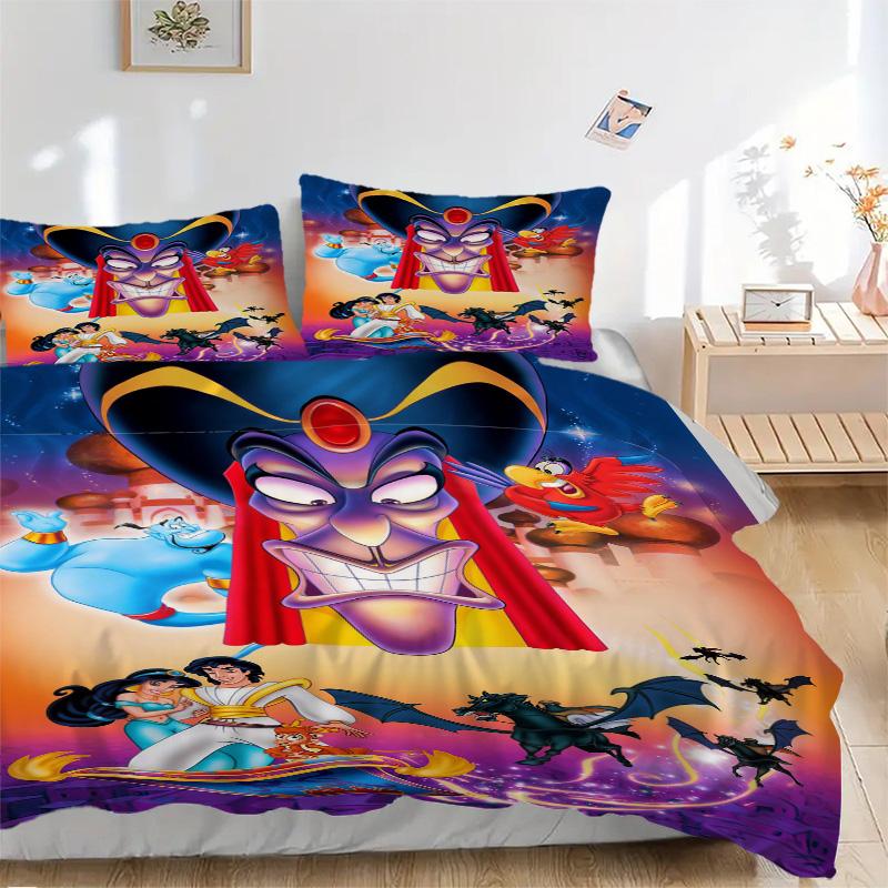 Jafar'S Dark Magic Print 3Pcs Bedding Setduvet Cover With 2 Bedropillowcase Home Birthday Gift