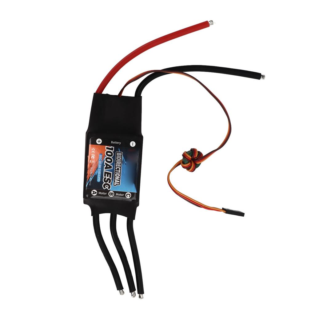 GTSKYTENRC Brushless ESC Bidirectional 100A 2?6S BEC 3A 5V Electric Speed Controller for RC Car