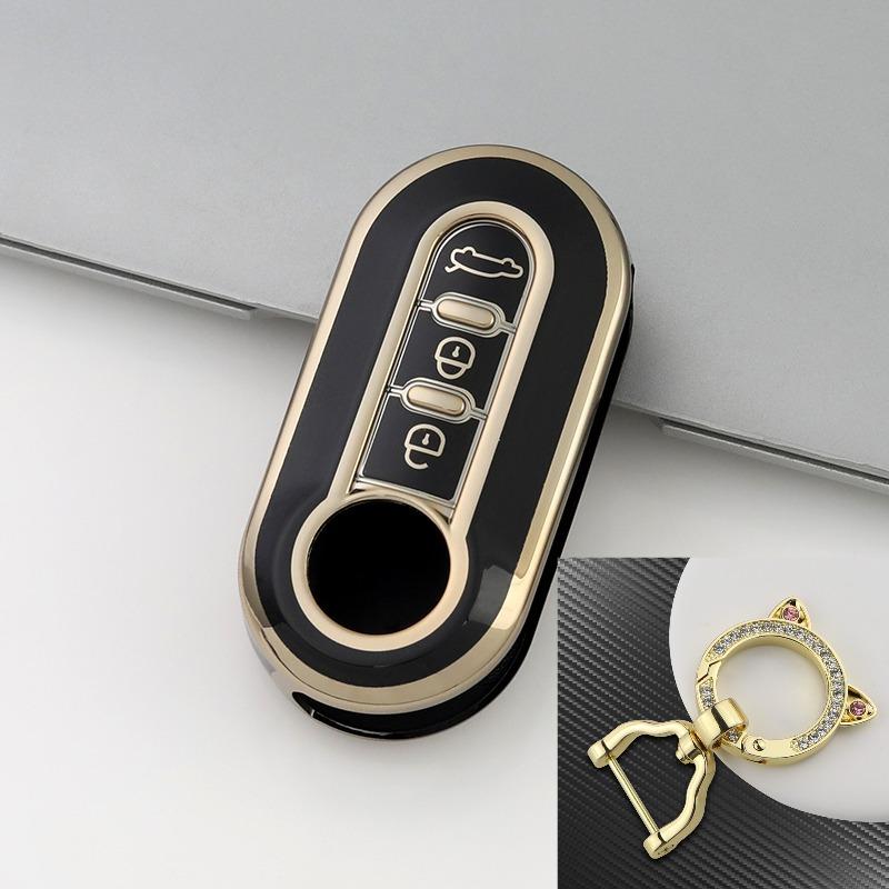 For FIAT 500 Ducato Panda Punto 500L Lancia Musa TPU Key Cover Key Case Shell Fob Protector Key Accessories