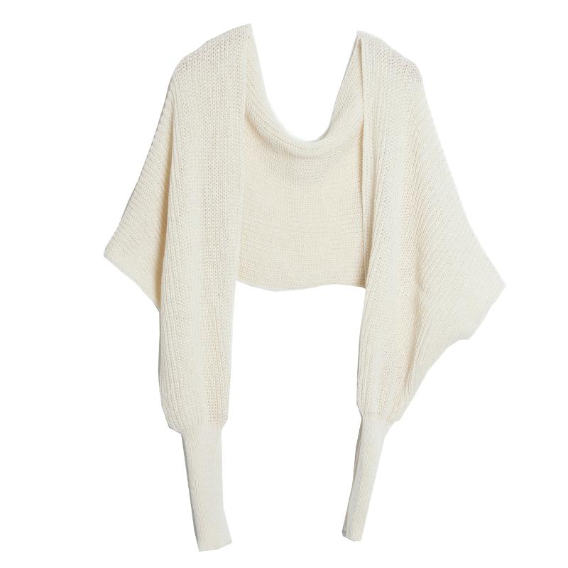 1Pcs Scarf Neck Scarf Sleeve Scarf Wear A Scarf Knitted Scarf