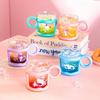 Стеклянная кружка Sanrio с чехлом-рукавом Высокоборосиликатное стекло Термостойкая кружка для воды со шкалой Домашний завтрак Сок Молоко Кружка Подарок