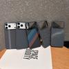 Carbon Fiber Kevlar Pattern PC Case For iPhone 17 Air 16 15 14 Plus 13 12 11 Pro Max Shockproof Splice Retro Lines Cover