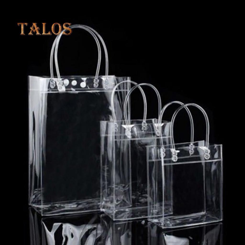 Clear Tote Bags Friendly Purse Shoulder Handbag PVC Transparent Plastic Pouch Portable Travel Csaul