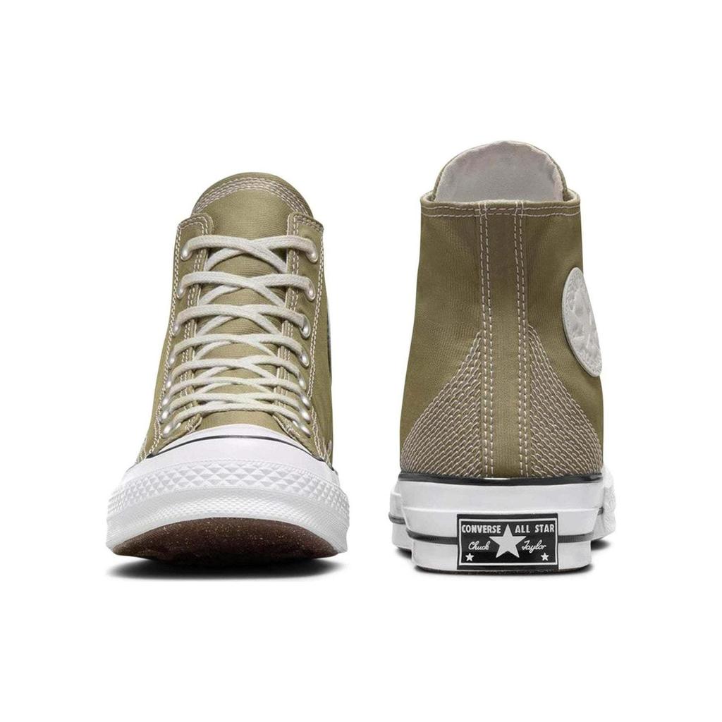 Converse Chuck 70 High Multi-Stitch Cotton - Mossy Sloth Green Unisex Sneakers Fossilized A07435C