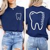 Women Dental Graphic T Shirt Clothes Funny Letter Print T-Shirts Short Sleeve Tee Shirts Summer Fashion Female T-Shirts Clothing