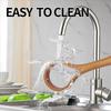 Long Handle Wooden Dough Whisk Comfortable Grip Manual Stirring Rod  Biscuits Preparation