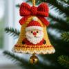 Сделай сам Вязаный колокольчик Санта-Клауса Рождественское украшение Ручная работа Украшение для рождественской елки Праздничные вязаные крючком аксессуары для любителей рукоделия