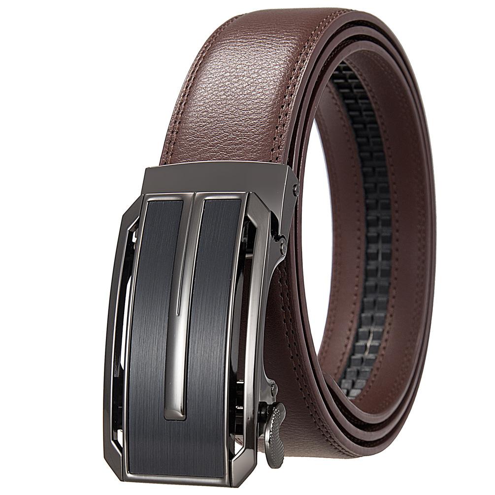 Двухслойный воловий кожаный мужской автоматический ремень, ремень, ремень, мужской ремень Ly36- 2114-1