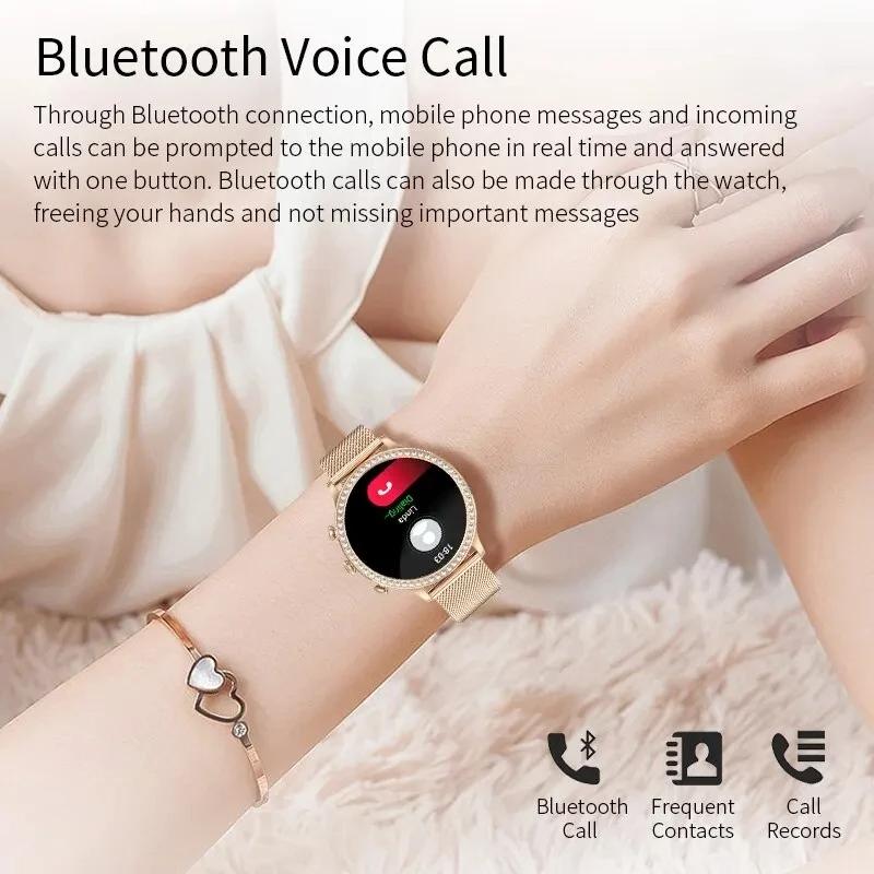 Smart Watch Women Bluetooth Call Blood Pressure DIY Custom Sport Fitness Waterproof Watches