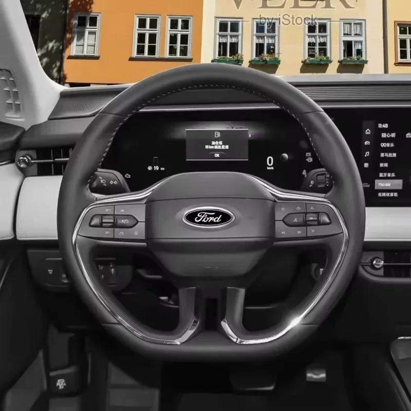 Автомобильная наклейка 2026 Значок рулевого колеса автомобиля Ford Наклейки Значок Для Ford Focus 2 Mk3 F150 Mondeo Max Fusion Ranger Escort Explorer