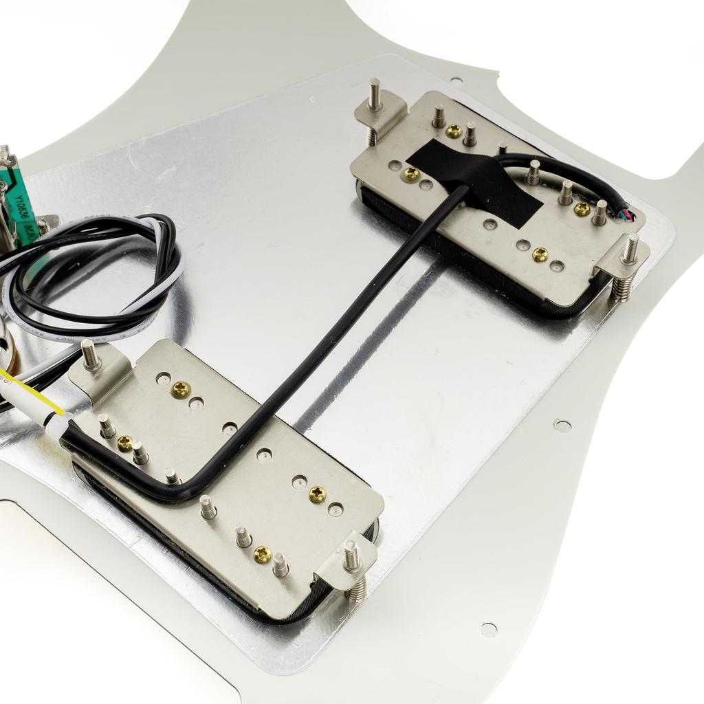 Musiclily Pro SE Prewired Pickguard Alnico 5 Humbucker и Mini Toggle Switch Set для Strat Electric Guitar Aged White ST-HH-OMHA 3-Ply