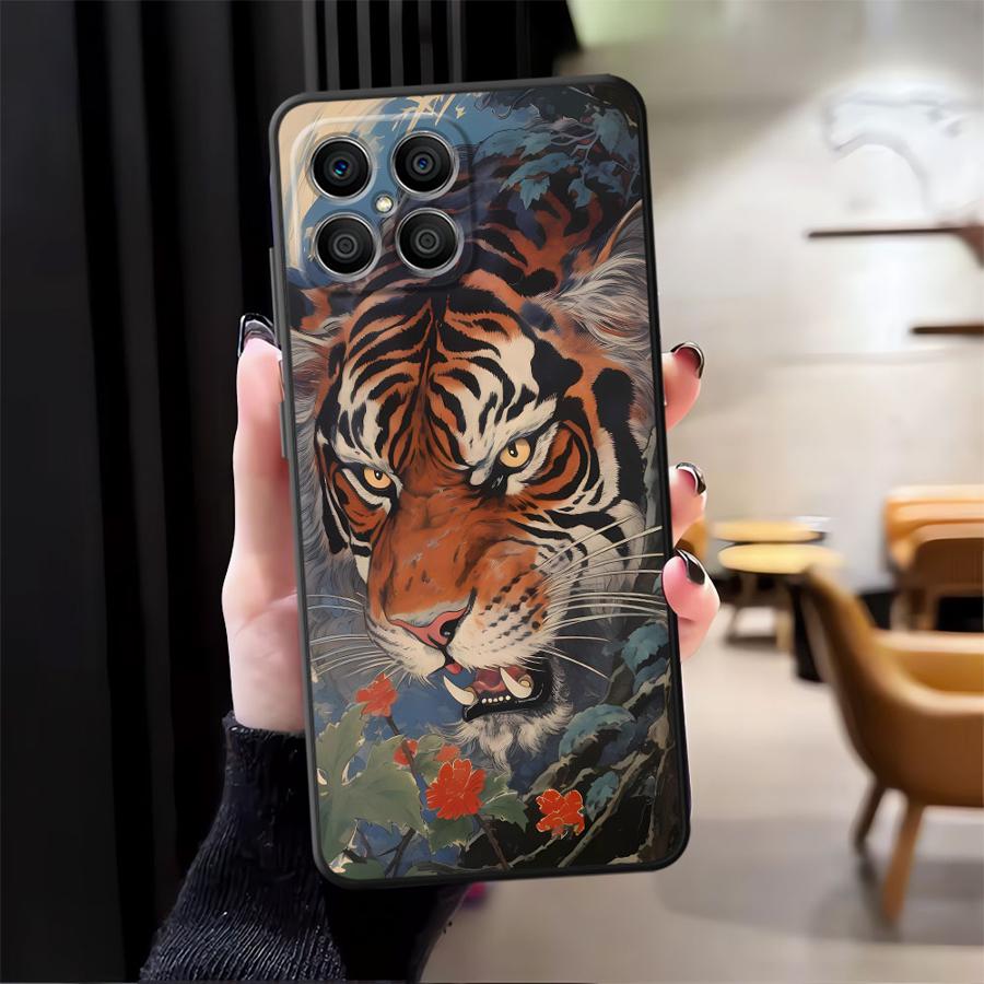 Крутая Animal Тигр Лев Чехол для телефона для Honor 200 400 Lite 90 70 X6 X7 X8 Magic5Lite 8X X5b X9a