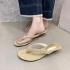 New Style Round Clip Toe Thin Low Heels Women Slippers Outdoor Casual Sandals Summer Flip Flops Shoes Zapatos Mujer