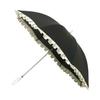 Moonbat En Long For Both Sun and Light Heat UV Shiny Black [Lanvin Bleu] Parasol, Umbrella, Rain, First-Class Blocking, Blocking, Protection, Ruffles,