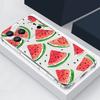 Силиконовый чехол для телефона с рисунком вишни Для iPhone 17 Pro Max 16 15 Pro Max 14 13 12 Pro Max 11 Ударопрочный Мягкий ТПУ Прозрачная крышка