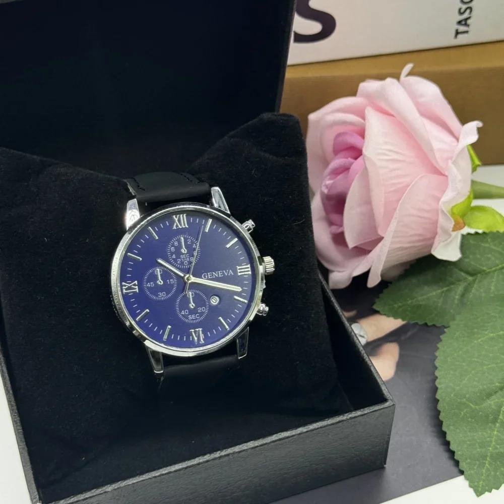 5 шт. Классические часы класса люкс для большого бизнеса, браслет, циферблат, водонепроницаемый циферблат, минутная шкала, коробка в комплекте для спорта, бега на открытом воздухе