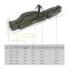 Portable Folding Fishing Rod Carrier Canvas Fishing Pole Tools Storage Bag Case Fishing Gear Tackle
