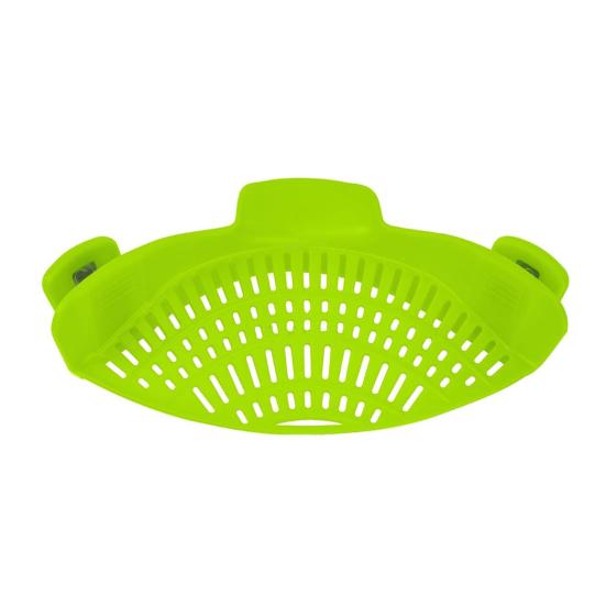 Silicone Drainer Clip-On Strainer for Pots Pans Heat Resistant Food Strainer Kitchen