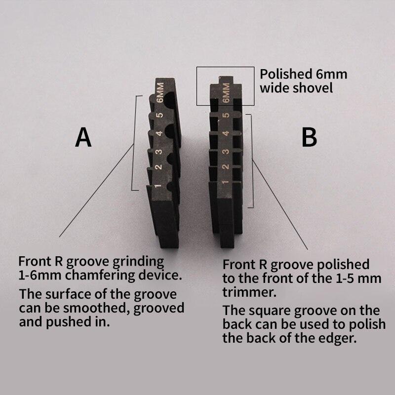 DIY Handmade Leather Tool Steel Double Side Repair Tools For Sharpening Knife Wide Shovel Edger Skiving Cutting Leather Craft